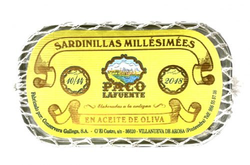 Petites sardines à l'huile d'olive Millésime 2016 - Paco Lafuente - Galice Espagne - Nouvelle Vague l'épicerie fine de la pêche à Bordeaux
