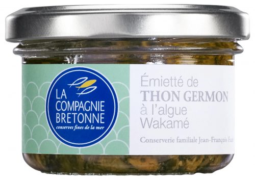 Emietté de thon Germon à l’algue Wakamé - La Compagnie Bretonne du Poisson - Conserves de poissons et crustacés - Bretagne - Nouvelle Vague l'épicerie de la pêche à Bordeaux - France