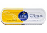 Filets de maquereaux à la moutarde - La Compagnie Bretonne du Poisson - Conserves de poissons et crustacés - Bretagne - Nouvelle Vague l'épicerie de la pêche à Bordeaux - France