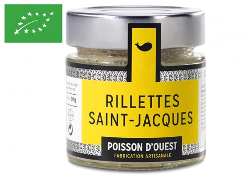 Rillettes de Saint-Jacques bio - Poisson d'Ouest - Conserves de poissons et crustacés - Bretagne - Nouvelle Vague l'épicerie de la pêche à Bordeaux - France