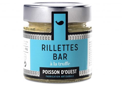 Rillettes de bar à la truffe - Poisson d'Ouest - Conserves de poissons et crustacés - Bretagne - Nouvelle Vague l'épicerie de la pêche à Bordeaux - France
