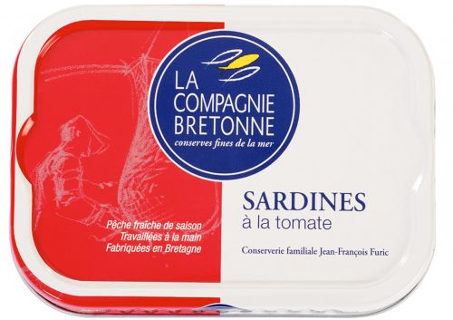 Sardines à la tomate - La Compagnie Bretonne du Poisson - Conserves de poissons et crustacés - Bretagne - Nouvelle Vague l'épicerie de la pêche à Bordeaux - France