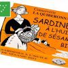 Sardines Millésimées à l'huile de sesame bio - La Quiberonnaise et Bordier - Conserves de poissons et crustacés - Bretagne - Nouvelle Vague l'épicerie de la pêche à Bordeaux - France
