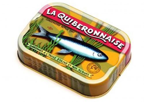 Sardines à l'huile d'olive et aux algues - La Quiberonnaise - Conserves de poissons et crustacés - Bretagne - Nouvelle Vague l'épicerie de la pêche à Bordeaux - France