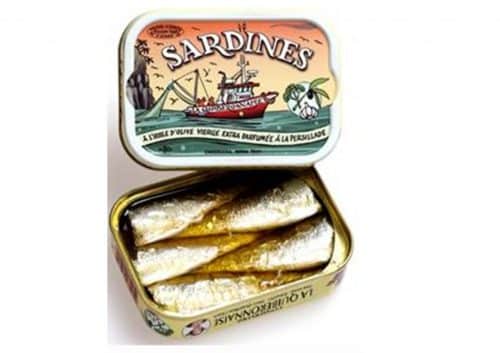 Sardines à l'huile d'olive et persillade - La Quiberonnaise - Conserves de poissons et crustacés - Bretagne - Nouvelle Vague l'épicerie de la pêche à Bordeaux - France