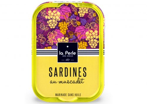 Sardines au muscadet - La Perle des Dieux - Conserves de poissons et crustacés - Vendée - Nouvelle Vague l'Epicerie de la Pêche à Bordeaux