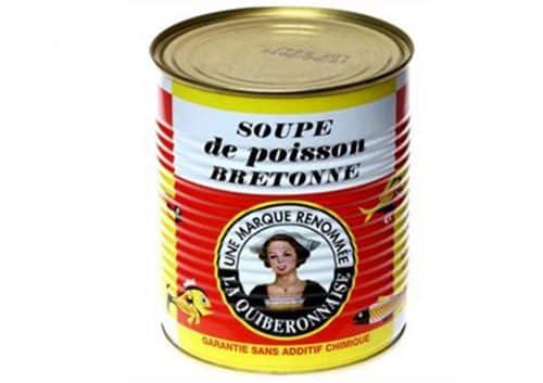 Soupe bretonne de poissons 85Oml - La Quiberonnaise - Conserves de poissons et crustacés - Bretagne - Nouvelle Vague l'épicerie de la pêche à Bordeaux - France