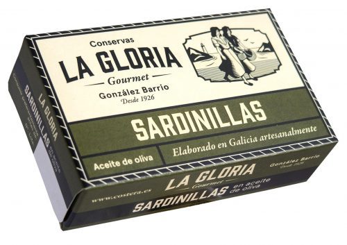 Petites sardines ou sardinettes -Conserves La Gloria - Costera - Asturies Espagne - Nouvelle Vague l'épicerie de la pêche à Bordeaux