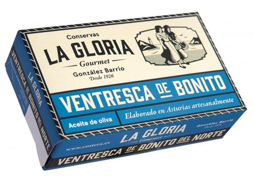 Ventrèche de thon Bonito -Conserves La Gloria - Costera - Asturies Espagne - Nouvelle Vague l'épicerie de la pêche à Bordeaux