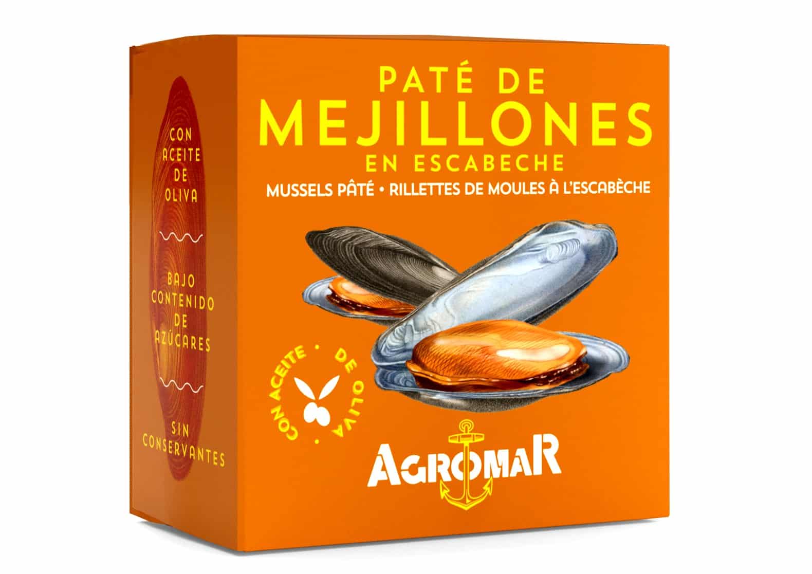 Pâté de moules en escabèche de Cantabrie - Agromar - Nouvelle Vague l'épicerie fine de la pêche à Bordeaux depuis 2017