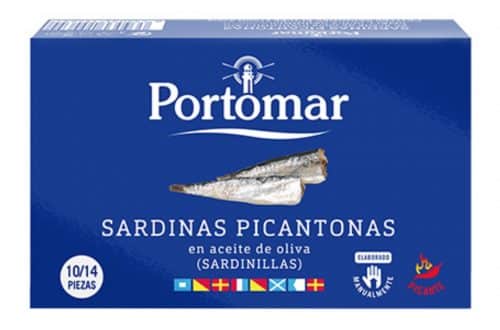 Petites sardines à l'huile d'olive épicée - Portomar - Nouvelle Vague l'épicerie fine de la pêche à Bordeaux