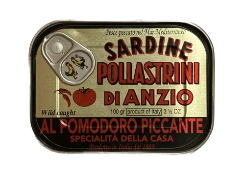 Sardines à la tomate piquante - Pollastrini - Nouvelle Vague l'épicerie fine de la mer