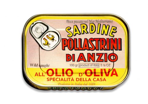 Sardines à l'huile d'olive - Pollastrini - Italie - Nouvelle Vague l'épicerie fine de la Pêche à Bordeaux
