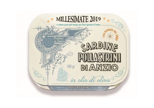 Sardines à l'huile d'olive millésimées 2021 - Pollastrini - Italie - Nouvelle Vague l'épicerie fine de la Pêche à Bordeaux