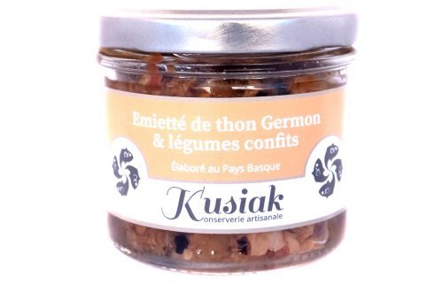 Emietté de thon Germon et légumes confits - Kusiak - Nouvelle Vague l'épicerie fine de la pêche à Bordeaux depuis 2017