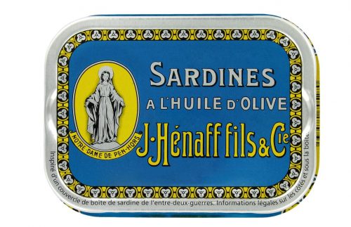 Sardines millésimées à l'huile d'olive - Henaff - Nouvelle Vague l'épicerie fine de la pêche à Bordeaux depuis 2017