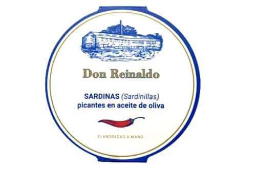 Sardines piquantes à l'huile d'olive - Don Reinaldo - Conservas Lou - Nouvelle Vague l'épicerie fine de la pêche à Bordeaux depuis 2017