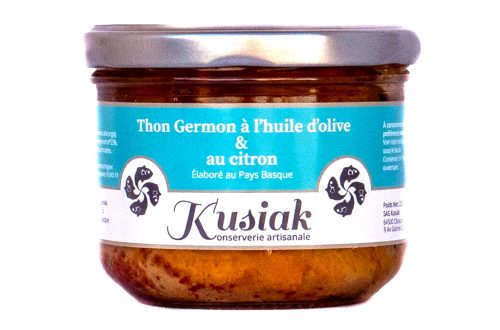 Thon Germon à l'huile d'olive et au citron - Kusiak - Nouvelle Vague l'épicerie fine de la pêche à Bordeaux depuis 2017