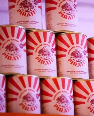 Bouillon Ramen en pyramide - Pirate Cannerie - Nouvelle Vague l'épicerie fine de la pêche à Bordeaux depuis 2017