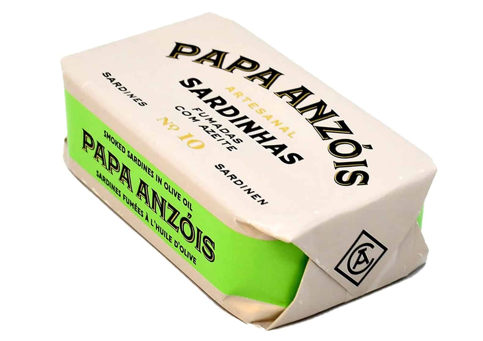 Sardines fumées à l'huile d'olive de l'Algarve - Papa Anzois - Nouvelle Vague l'épicerie fine de la pêche à Bordeaux depuis 2017