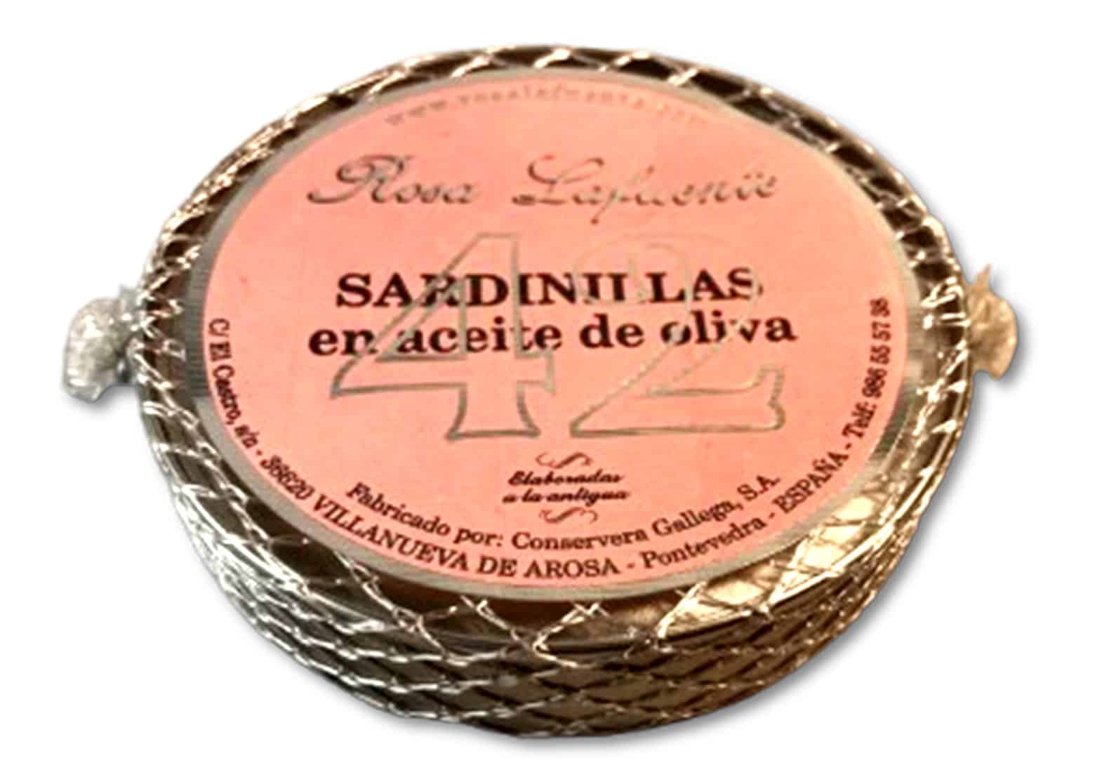 42 petites sardines à l'huile d'olive - Rosa Lafuente Conservas Gallegas - Nouvelle Vague l'épicerie fine de la pêche à Bordeaux depuis 2017